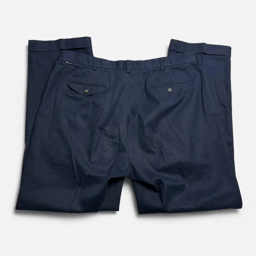 Polo Ralph Lauren Navy Dress Pants Pleated Classic Fit 38x32 Mens